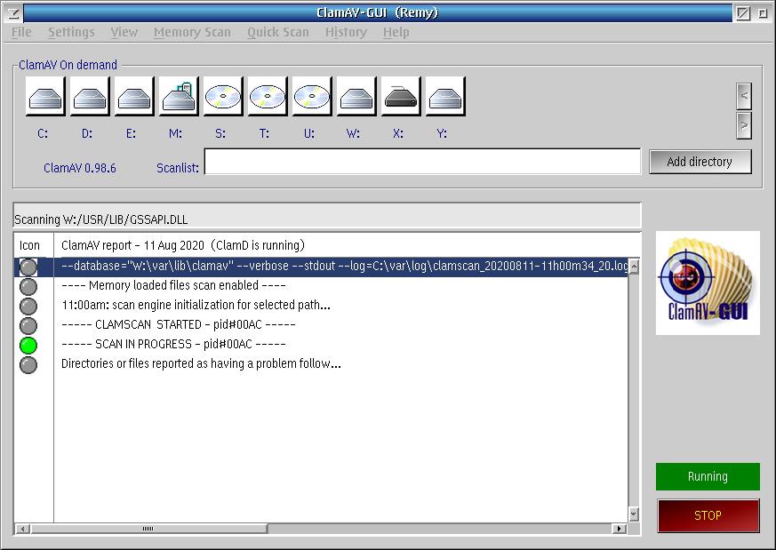 clamav gui for windows clamav gui for windows
