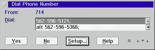 Dial calls