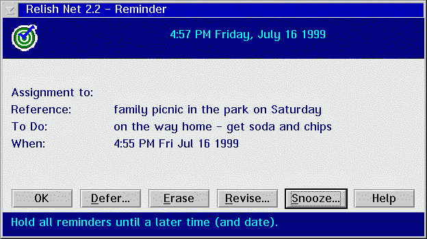 Reminders help you stay on top of things