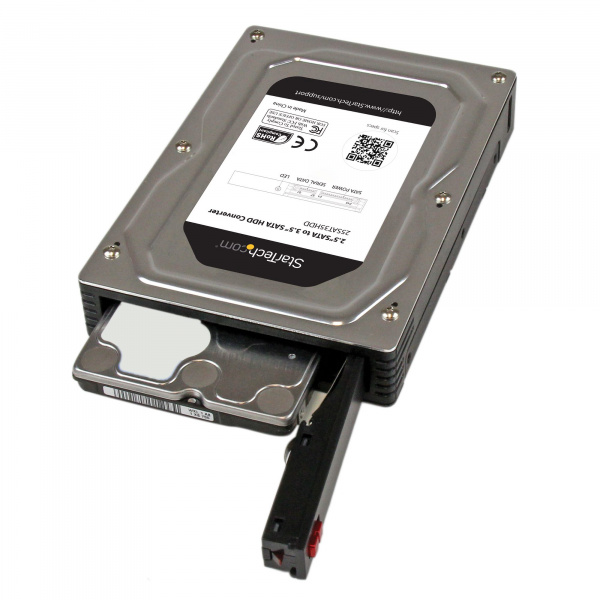 File:StarTech 2.5” to 3.5” SATA Aluminum Hard Drive Adapter Enclosure.jpg