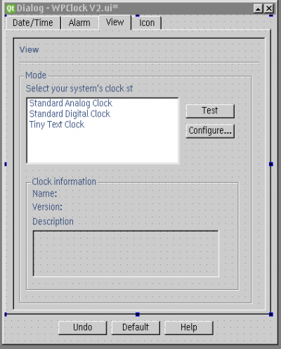 Select clock type